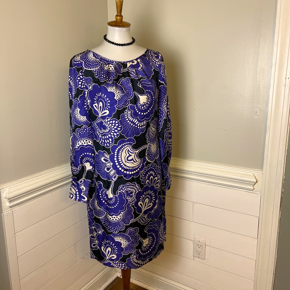 Banana Republic NWOT Fanciful Floral Silk Dress 6 FREE SHIP